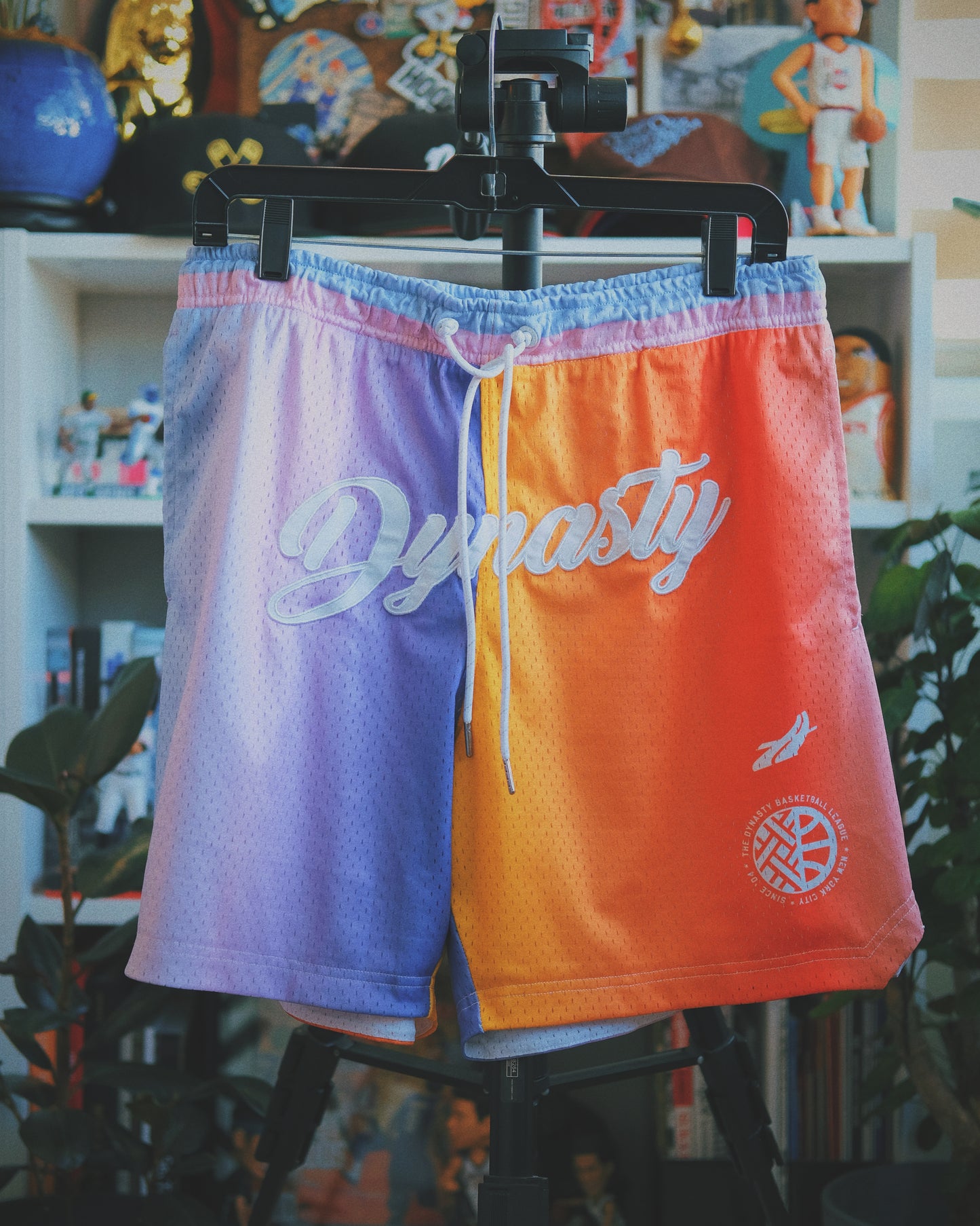 "Sherbert Dynasty" Drawstring Mesh Shorts