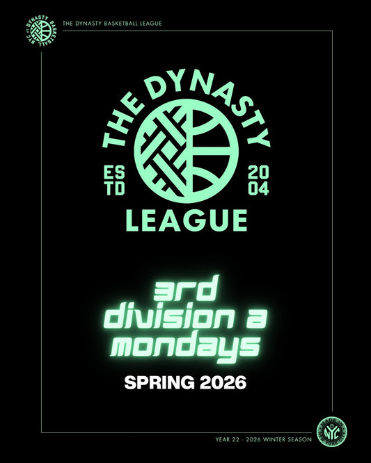 3rd Division A (Mon) Team Registration Fee - 2026 Fall League